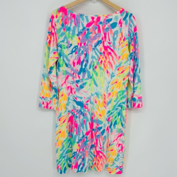 Lilly Pulitzer Marlowe Multi sparkling Sands shift Pima cotton dress Sz M - Picture 3 of 8
